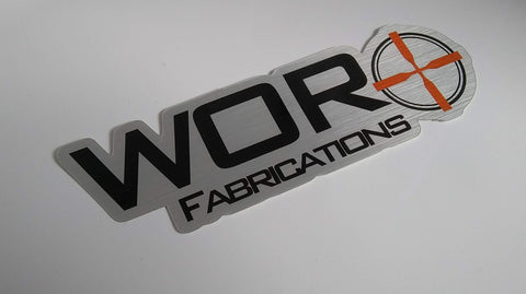 5" WOR Fabrications Sticker